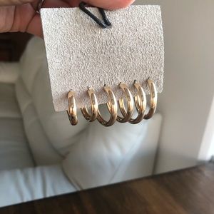Urban Outfitters Jewelry - NWT Urban Outfitters gold hoop earring set Urban Outfitters Jewelry - NWT Urban Outfitters gold hoop earring set